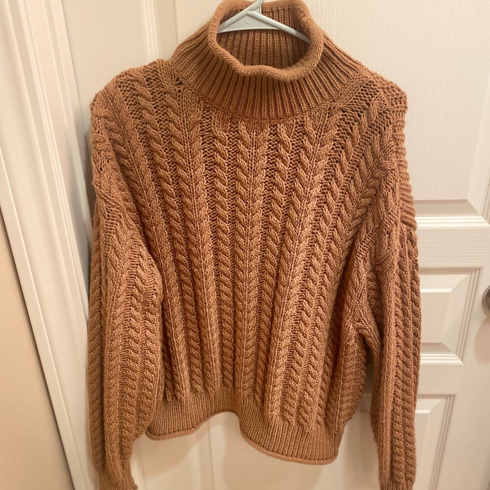 Camel knit sweater